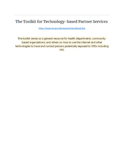 Toolkit for technology-Based Partne...