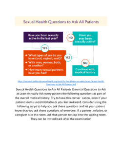 Sexual Health Questions to Ask All ...