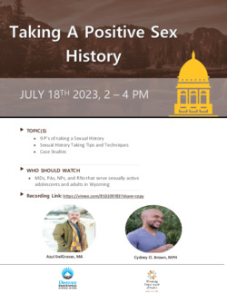 Taking A Positive Sex History Recor...