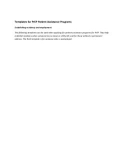 Templates for PrEP Patient Assistan...