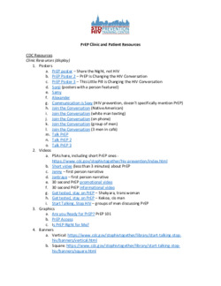 PrEP Clinical and Patient Resources
