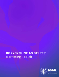 Doxycycline As STI PEP Marketing To...