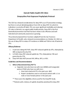 Detroit Public Health STD Clinic Do...